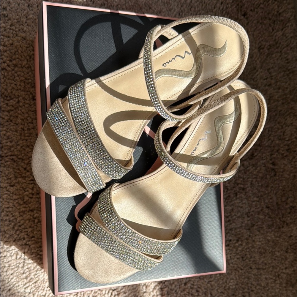 Elegant Silver Strappy Sandals